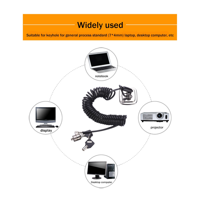 Laptop Lock Cable - Blocco per computer portatile Blocco per