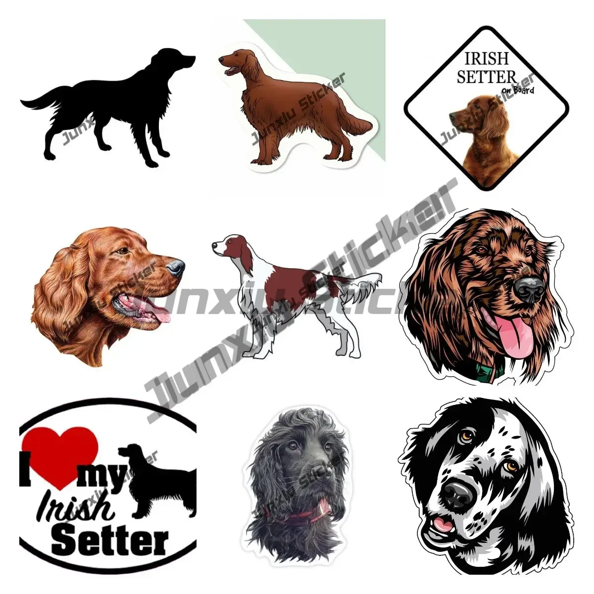 Laptop Accessories Logo - Decalcomania in vinile Irish Setter I