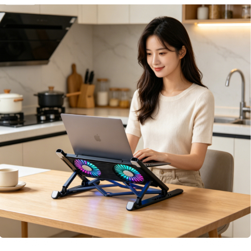 Laptop Accessories Holder - Nuovo Supporto Raffreddante per Laptop Pieghevole,