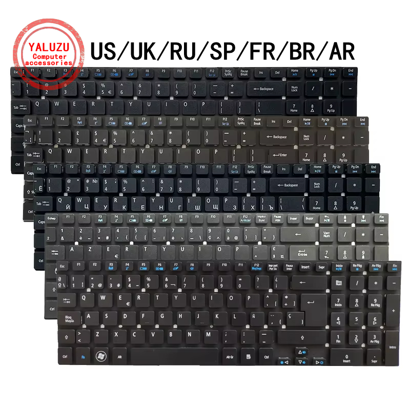 Laptop Accessories Acer - US/UK/RU/SP/FR/BR/AR Tastiera del computer portatile per