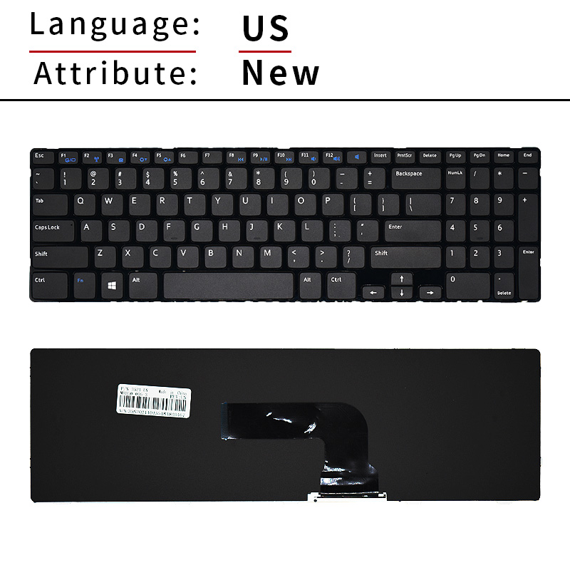 Nuovo US Tastiera Russa Per De - Laptop Accessories Dell recensione e prezzo