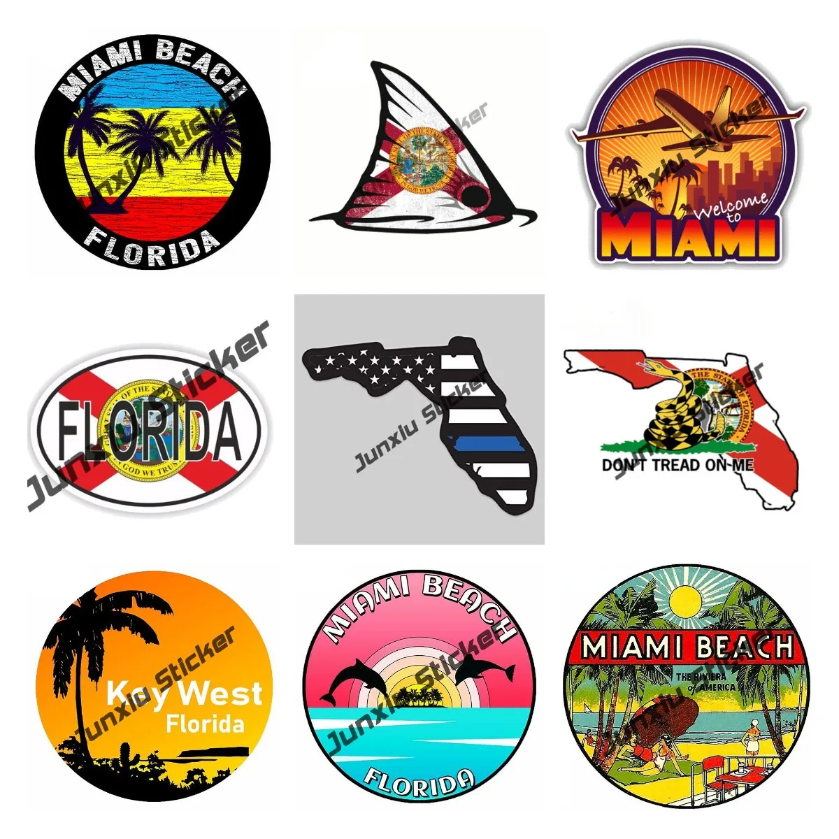 Creativo Florida Flag Sticker  - Laptop Accessories Logo recensione e prezzo