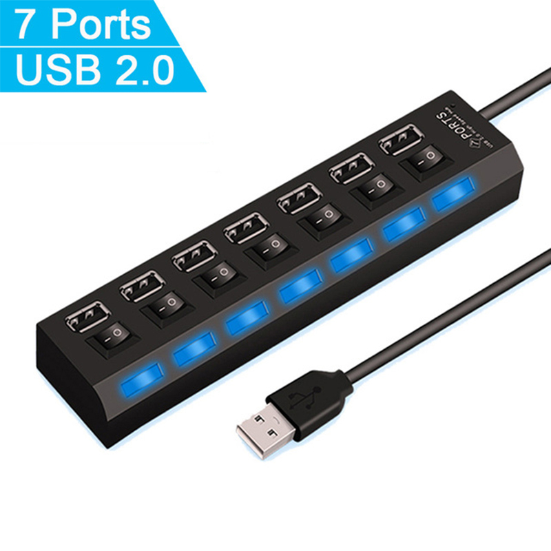 Splitter hub USB 2.0 a 7 porte - Laptop Accessories Parts recensione e prezzo